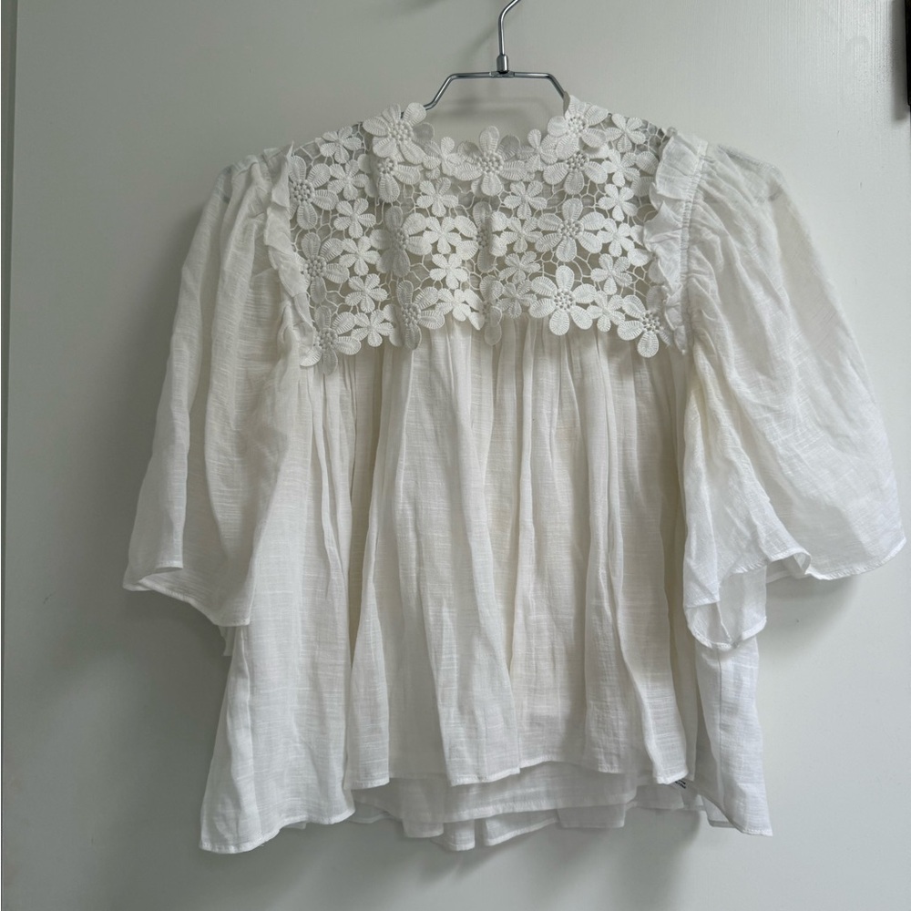 7 for All Mankind size XS White Floral